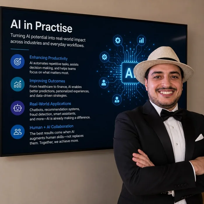 An HP AI Foundry instructor presenting AI in Practice